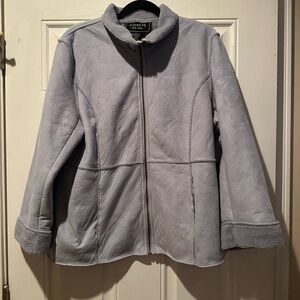 Coaco New York  Soft Blue Teddy Jacket